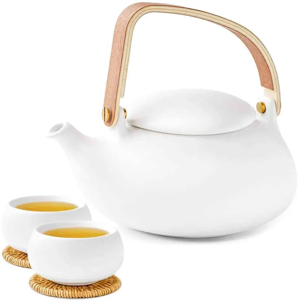Zens Camel White Porcelain Teapot