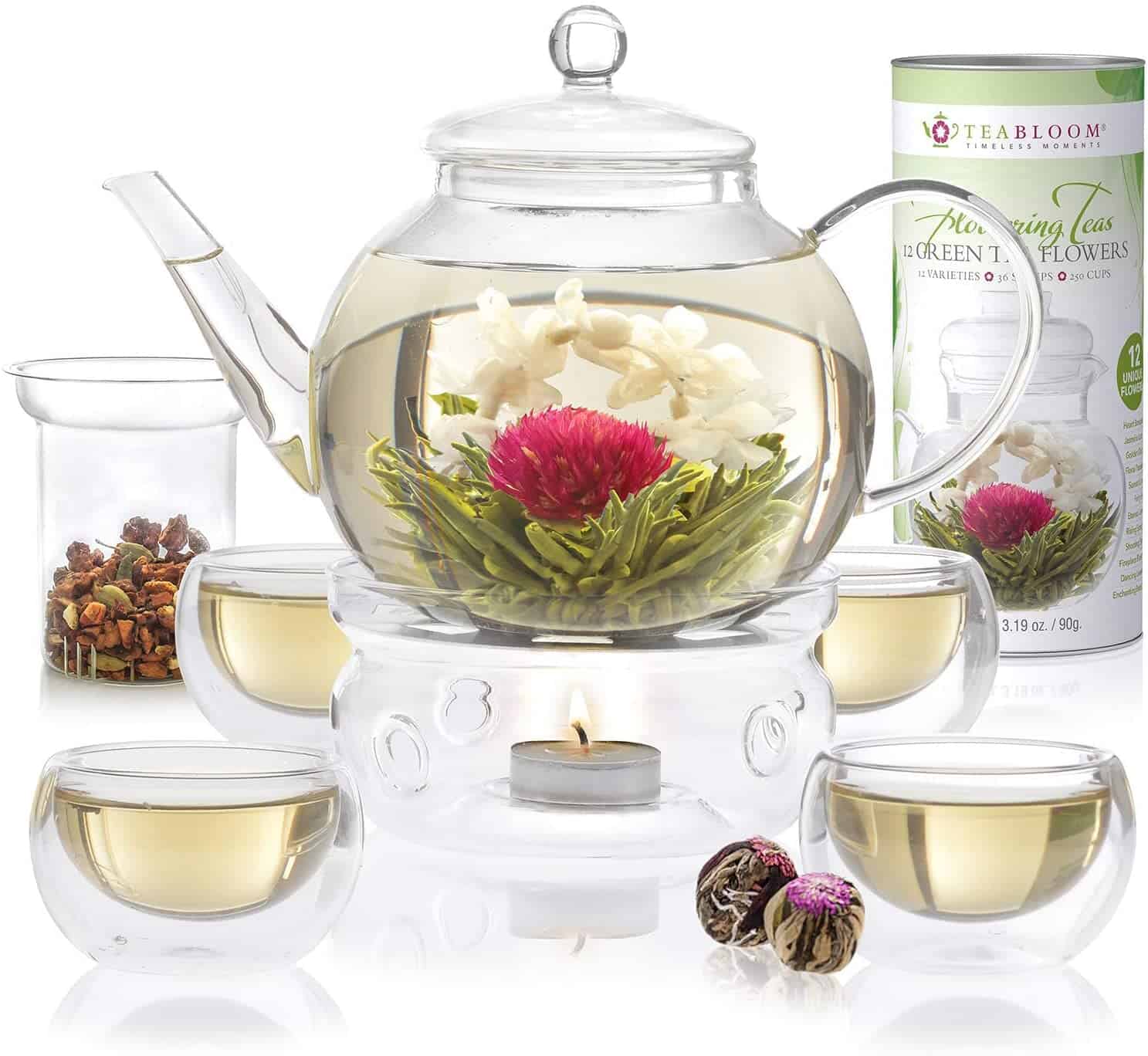 Tea Bloom Stovetop Safe Glass Teapot