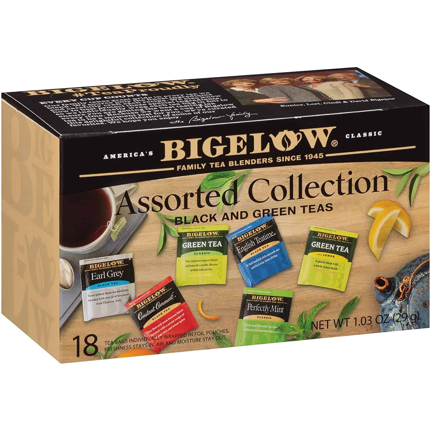 Bigelow Collection Black and Green Tea 18 Tea Bags